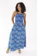 Jazz Bar Midi Dress - Blue Online