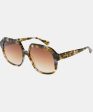 Freyrs Stella Acetate Octagonal Sunglasses - Brown Tortoise Supply