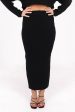 Back To Business Midi Skirt - Black For Sale