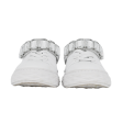 Diamond Crystal White Leather Slipper Trainers Sale