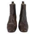 Brown Monili Leather Booties For Cheap