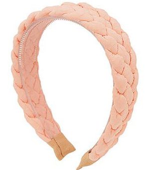 Braided Texture Fabric Headband - Peach - FINAL SALE on Sale