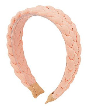 Braided Texture Fabric Headband - Peach - FINAL SALE on Sale