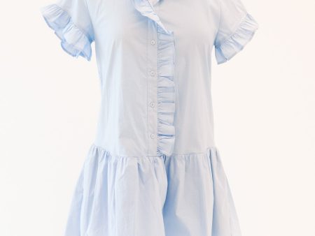 Powder Up Dress - Blue on Sale