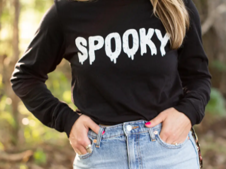 Spooky Long Sleeve Tee - Black - FINAL SALE Supply