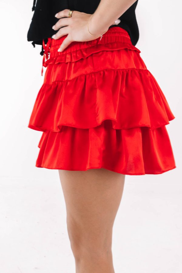 Always Invited Skort - Red Sale