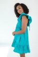 Seal The Deal Dress - Turquoise For Discount