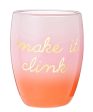 Double-Wall Stemless Wineglass - Make It Clink For Sale