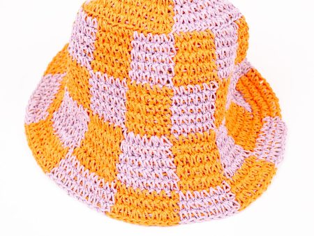 Pool Side Hat - Orange Sale