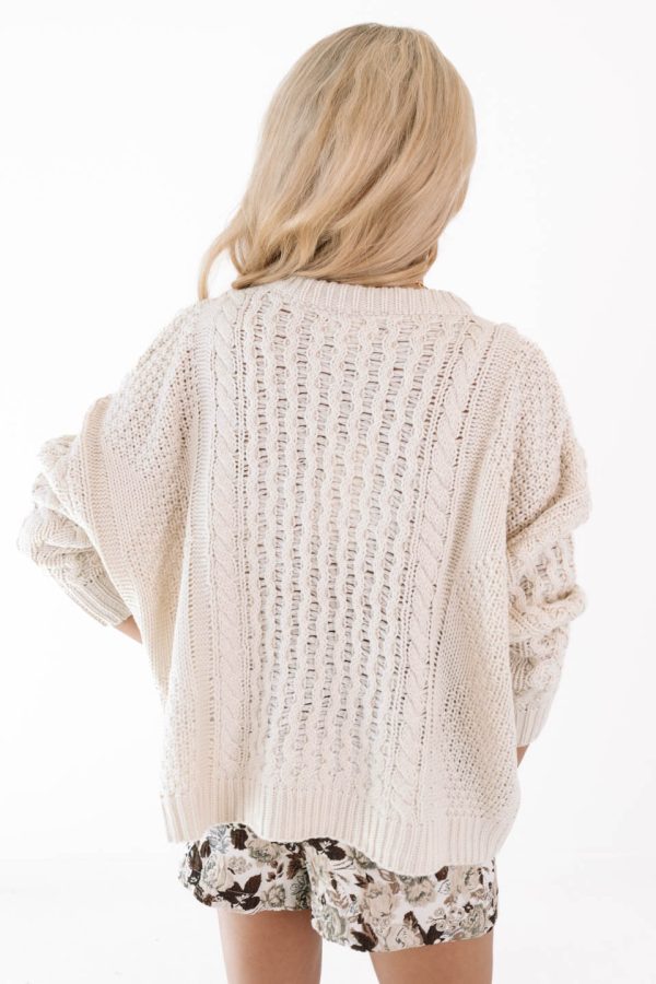 A Warm Hug Sweater - Ivory Online now