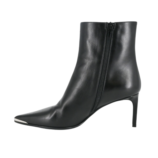 Black Leather Ankle Booties Cheap