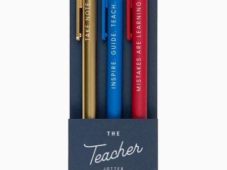 Jotter Gel Pens, Set of 3 - The Teacher For Discount