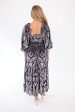 Sunday Best Maxi Dress - Navy Silver Online now