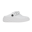 Diamond Crystal White Leather Slipper Trainers Sale