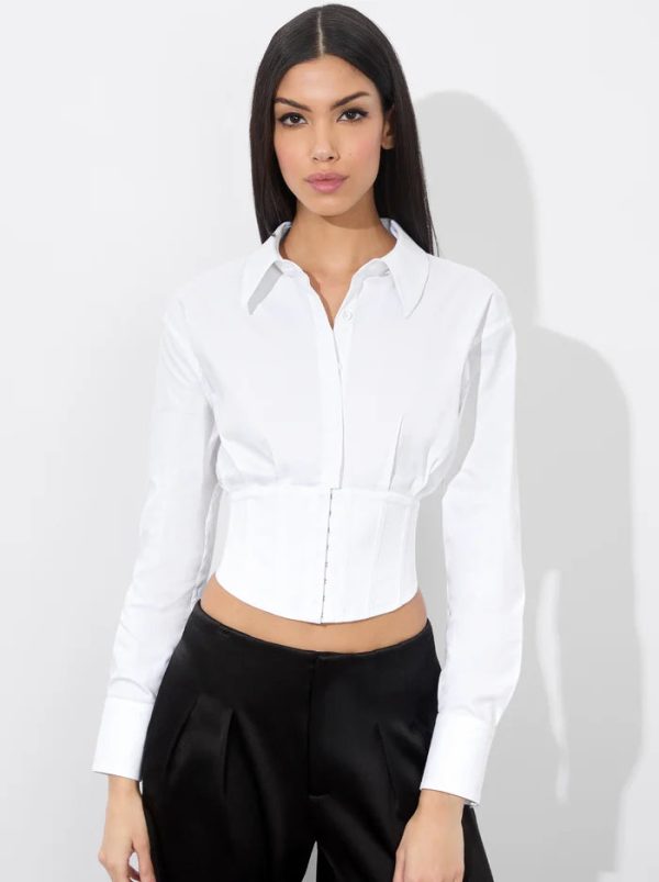 Edie Corset Button Down For Cheap