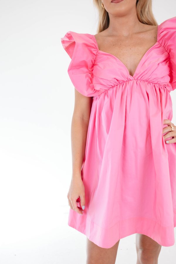 Always On My Mind Dress - Candy Pink For Cheap