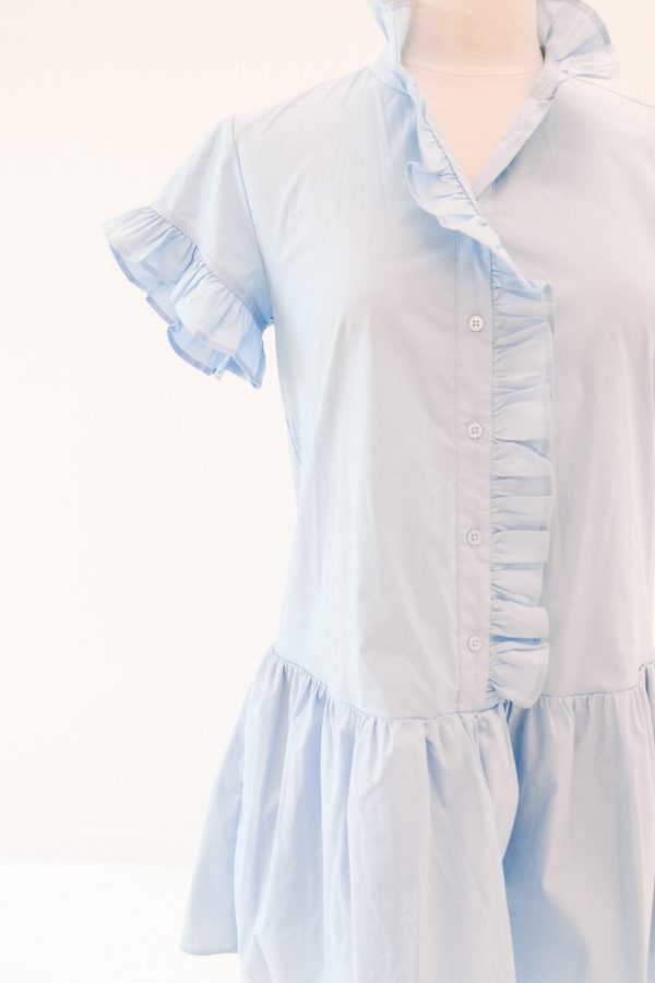 Powder Up Dress - Blue on Sale