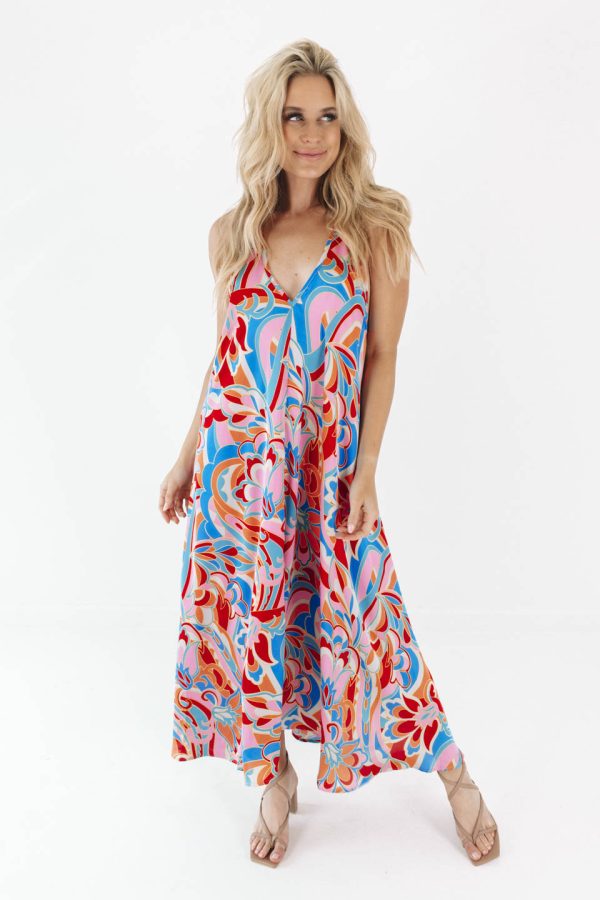 All the Fun Maxi Dress - Multi Online now