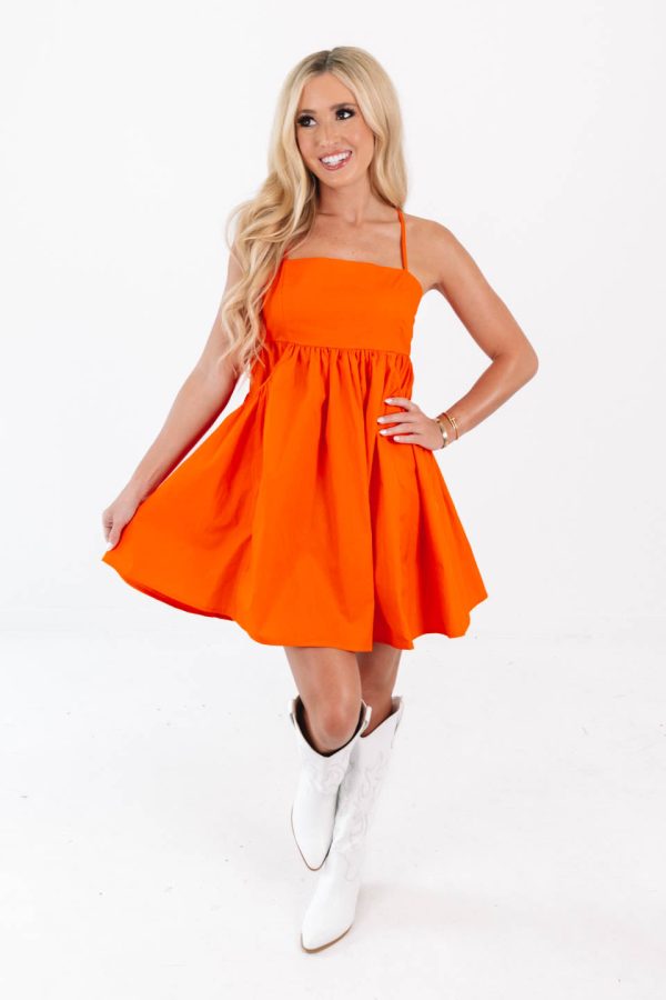 Get Loud Dress - Orange on Sale