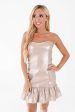 No Regrets Dress - Champagne Gold Fashion