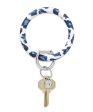 Big O Silicone Key Ring - Navy Leopard Hot on Sale