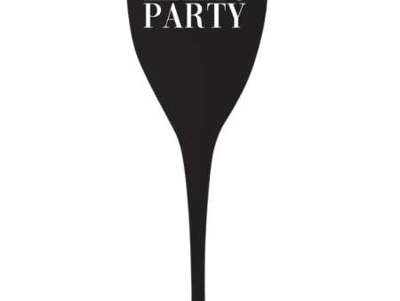 Champagne Flute - We Like To Party - FINAL SALE For Discount