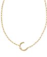 Kendra Scott Pearl Letter Short Pendant Necklace  Gold White Pearl Cheap