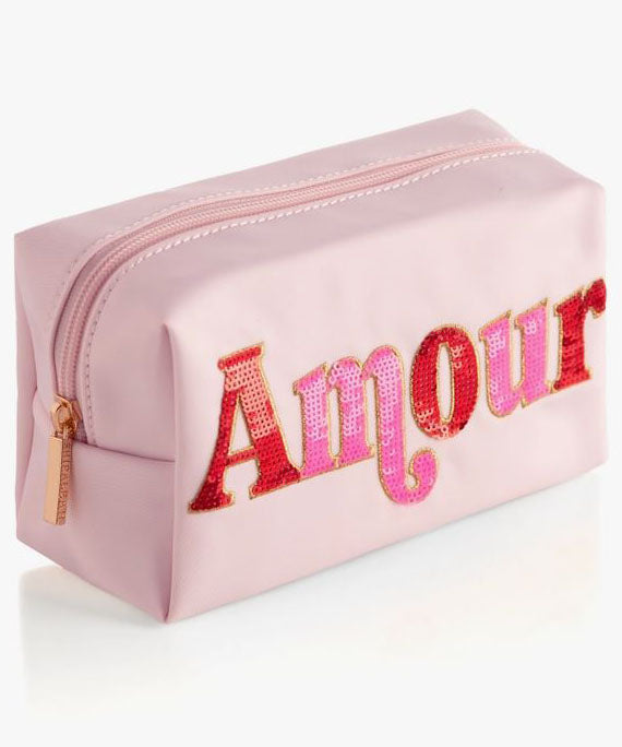 Amour Zip Pouch - Pink Cheap