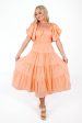 Peachy Keen Midi Dress - Peach Online Sale