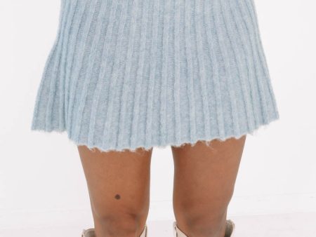 Stay Cozy Skirt - Blue Cheap