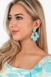 Michelle Acrylic Earrings - Aquamarine Online