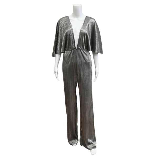 Silver Metallic Jumpsuit For Sale