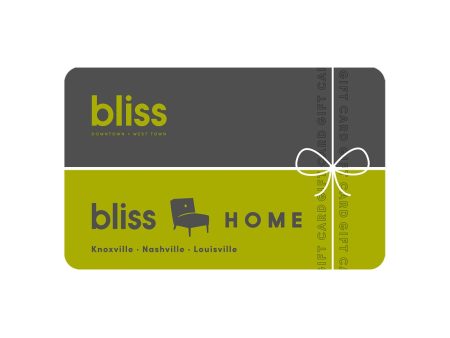 Bliss Gift Card: $25 For Sale