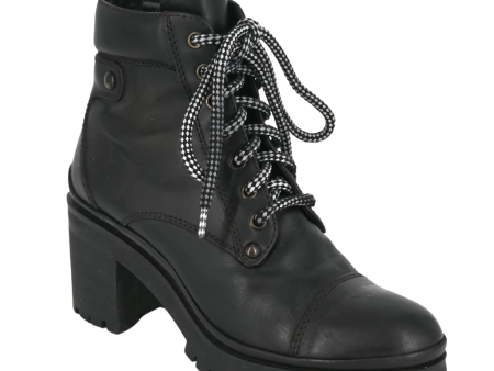 Black Leather Combat Boots Supply