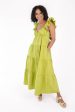 Growing Up Green Midi Dress - Lime Green Hot on Sale