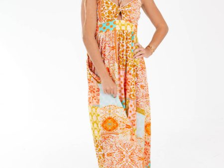 Patchwork Princess Maxi Dress - Multi For Discount