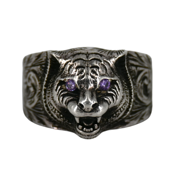 Garden Feline Head Ring Online Hot Sale