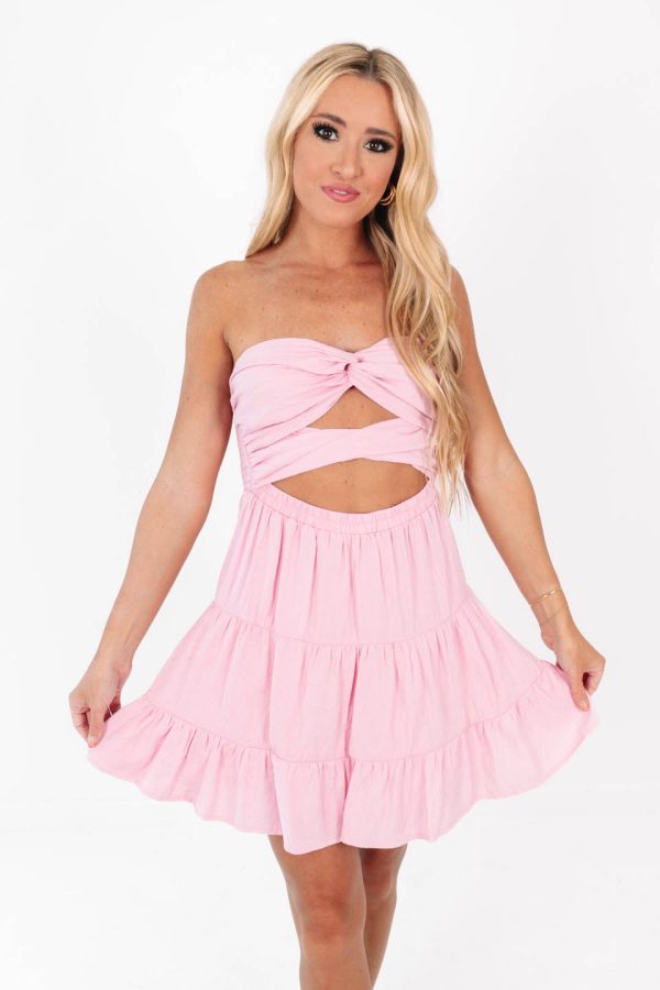 Headed for Happiness Dress - Pink on Sale