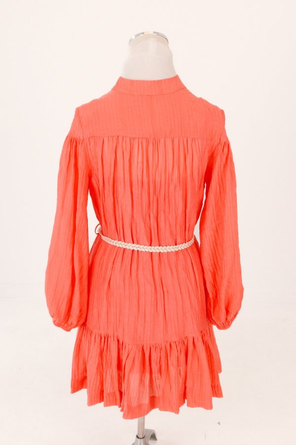 Amber Sky Dress - Coral Sale