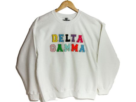 Sorority Varsity Sweatshirt: Delta Gamma For Sale