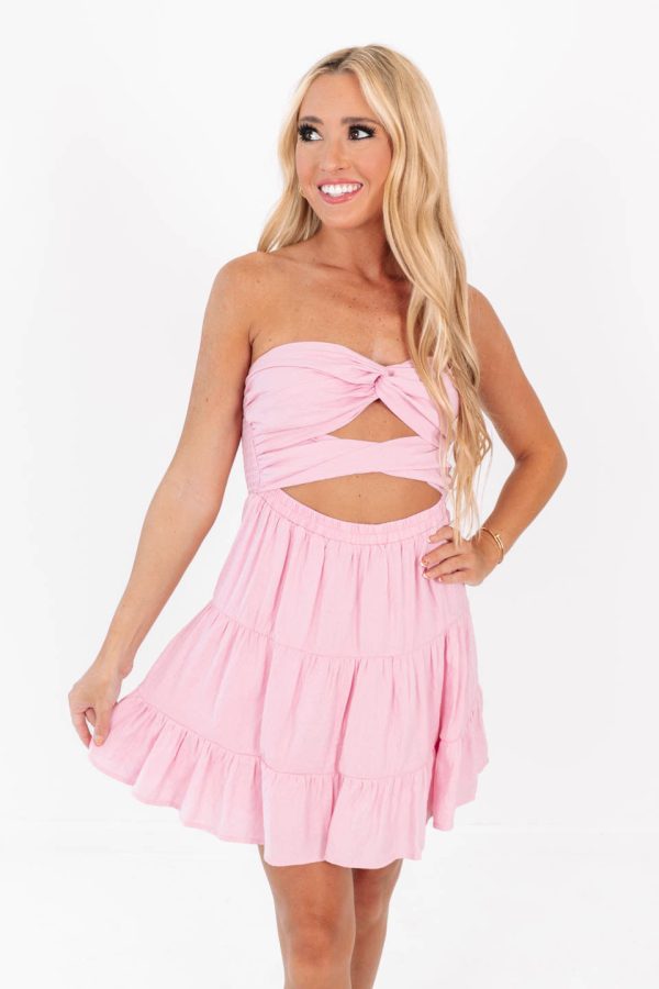 Headed for Happiness Dress - Pink on Sale