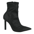 Gia Black Leather Booties Online Hot Sale