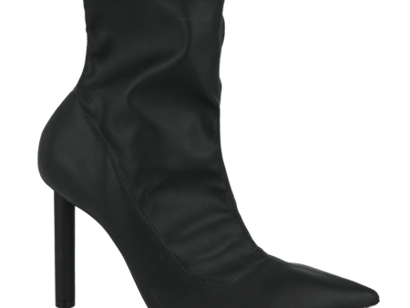 Gia Black Leather Booties Online Hot Sale