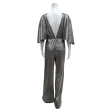 Silver Metallic Jumpsuit For Sale