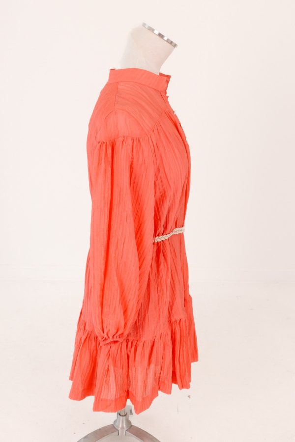 Amber Sky Dress - Coral Sale