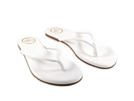 Vivie Stitch Strap Sandal - White Supply