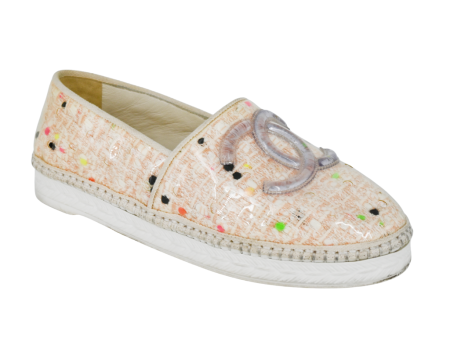 Tweed PVC CC Espadrilles For Cheap