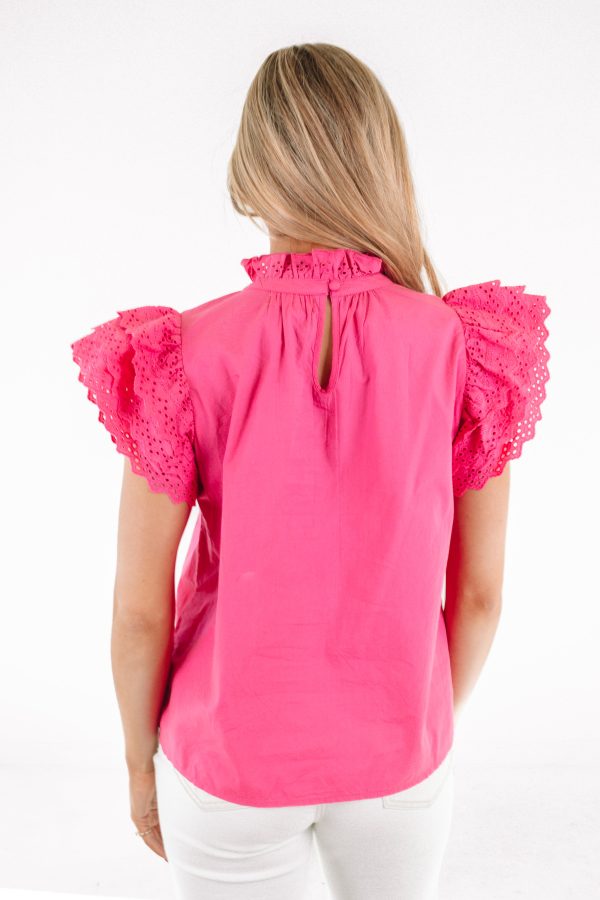 Fool For Love Top - Pink For Sale