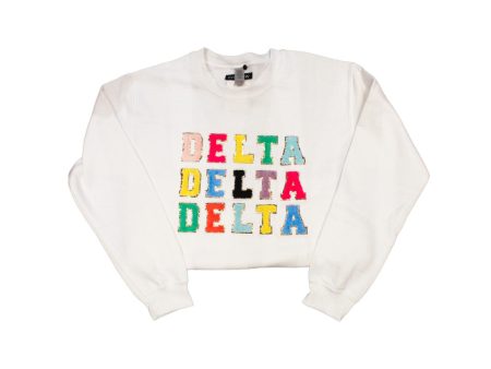 Sorority Varsity Sweatshirt: Delta Delta Delta Online Hot Sale