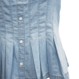 Pleated Chambray Top Supply